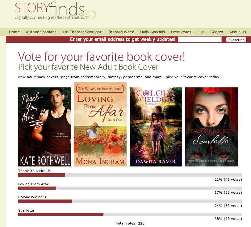 StoryFinds New Adult Cover Contest